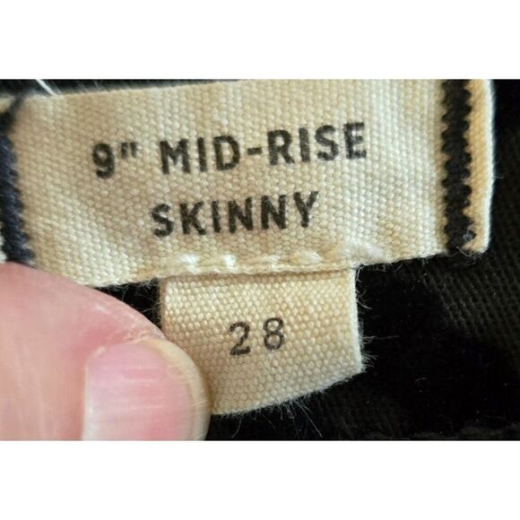 Madewell Leopard Print Mid-Rise Skinny Pants Black Stretchy mob wife whimsigoth - Picture 5 of 13